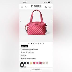 MZ Wallace Sutton Deluxe Peony Pearl